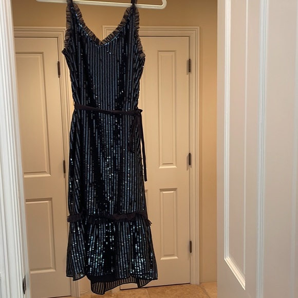 Needle and thread black sequin dress medium - Picture 4 of 11